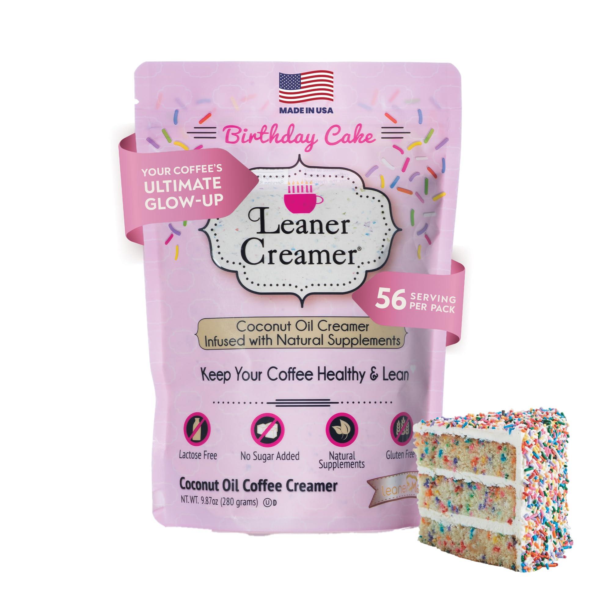 Leaner Creamer Leaner Creamer Non-Dairy Sugar Free Coffee Creamer Perfect Coconut Oil Powder To Naturally Cream and Sweeten Coffee, Smoothies, Protein Shakes & More! Ideal Flavoring For All Diets