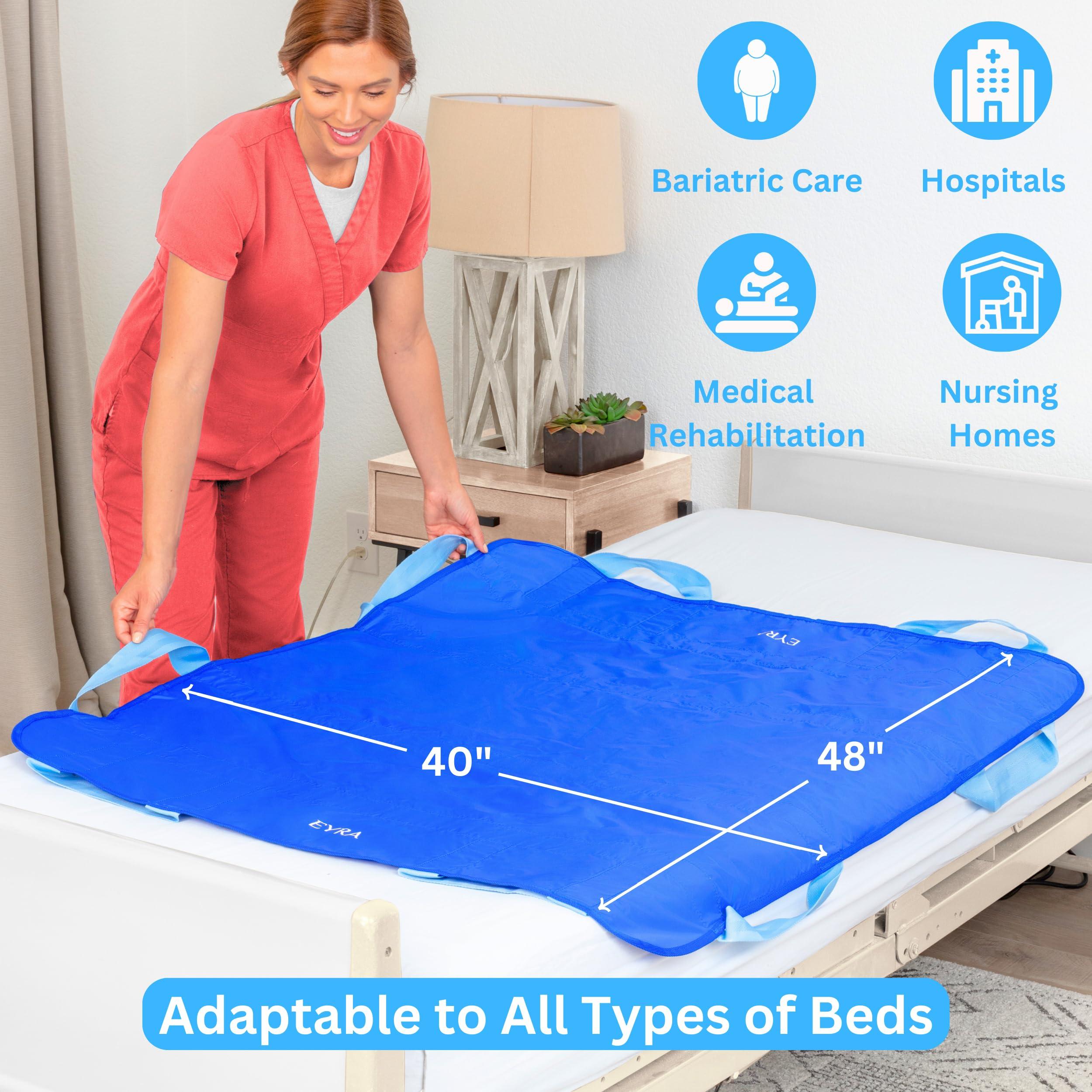 EYRA EYRA Positioning Bed Pads for Elderly, Positioning Bed Pad with Reinforced Handles 48x40, Slide Sheets for Moving Patients, Bed Positioning Pad Designed for Turning, Lifting & Sliding Elderly