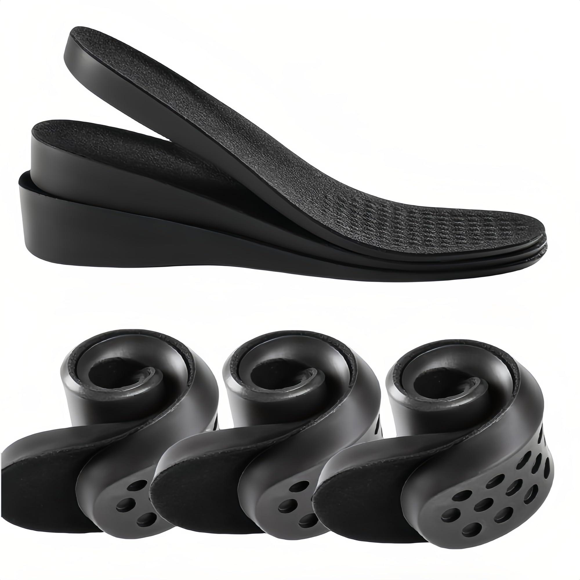 MysDlanG Heel Shoe Lift Inserts for Women,Height Boosters Insoles Men,Height Increase Insoles,Taller Shoe Inserts,High Pads for Men,Orthopedic Highpads,Heel Wedges (1 PAIR) (0.8\'\'UP, (FL9.5\'\'Us Women\'s 7-7.5))