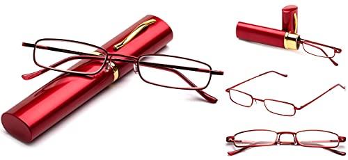 Newbee Fashion Newbee Fashion Tube Reading Glasses 2.75 Red