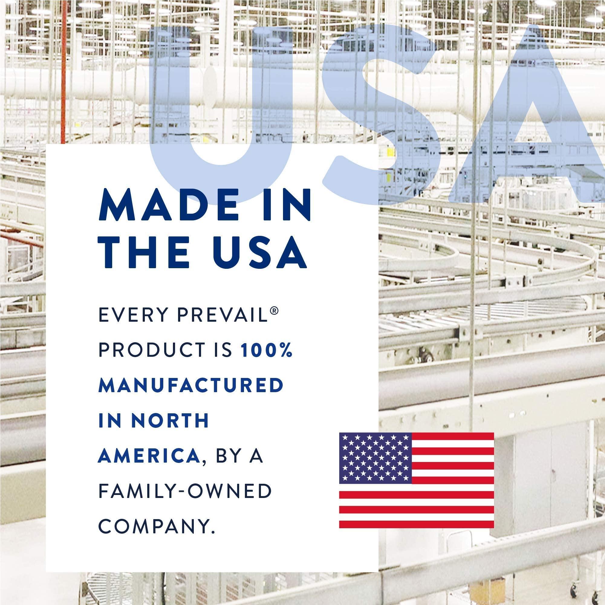 Prevail Prevail AIR Overnight Incontinence Briefs - Unisex Adult Incontinence Briefs with Tabs - Disposable Adult Diaper for Men& Women - Overnight Absorbency - Size 1, 80 Count (4 Packs of 20)