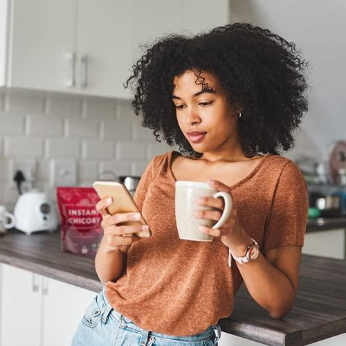 CHICORAYA CHICORAYA Instant Chicory Coffee - Best for Decaf and Diet - Keto & Vegan Beverage Blend - Coffeine-Free Cofee Substitute Alternative - Roasted Root Powder, No Sugar (Raspberry, 14.1 oz)