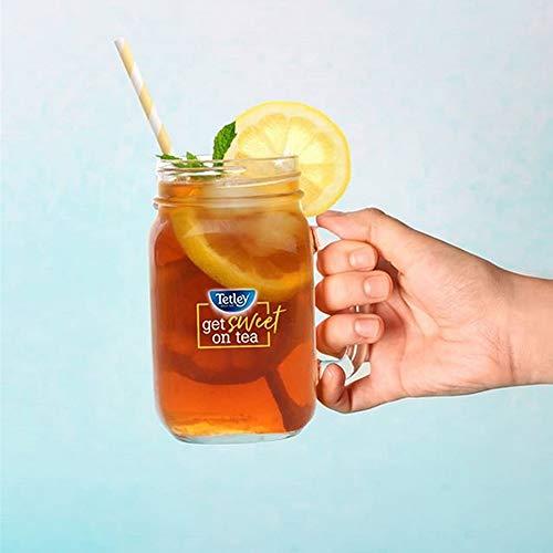 Tetley Tetley Black Tea, Decaffeinated Iced Tea Blend, Family Size, 24 Count (Pack of 6) - Packaging May Vary