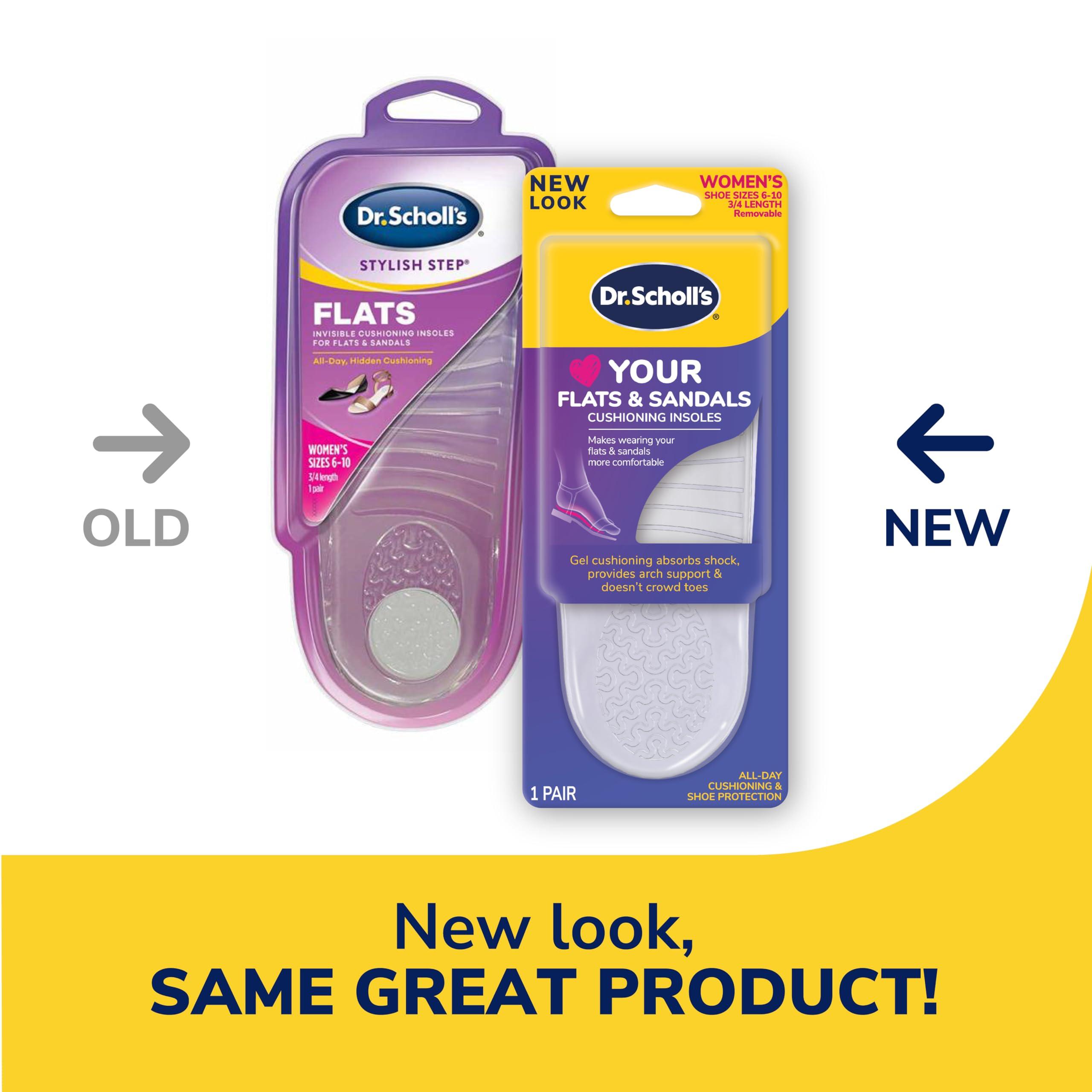 Dr. Scholl\'s Dr. Scholl\'s Love Your Flats & Sandals and Heels & Wedges 3/4 Length Insoles, All-Day Comfort, 1 Pair Each