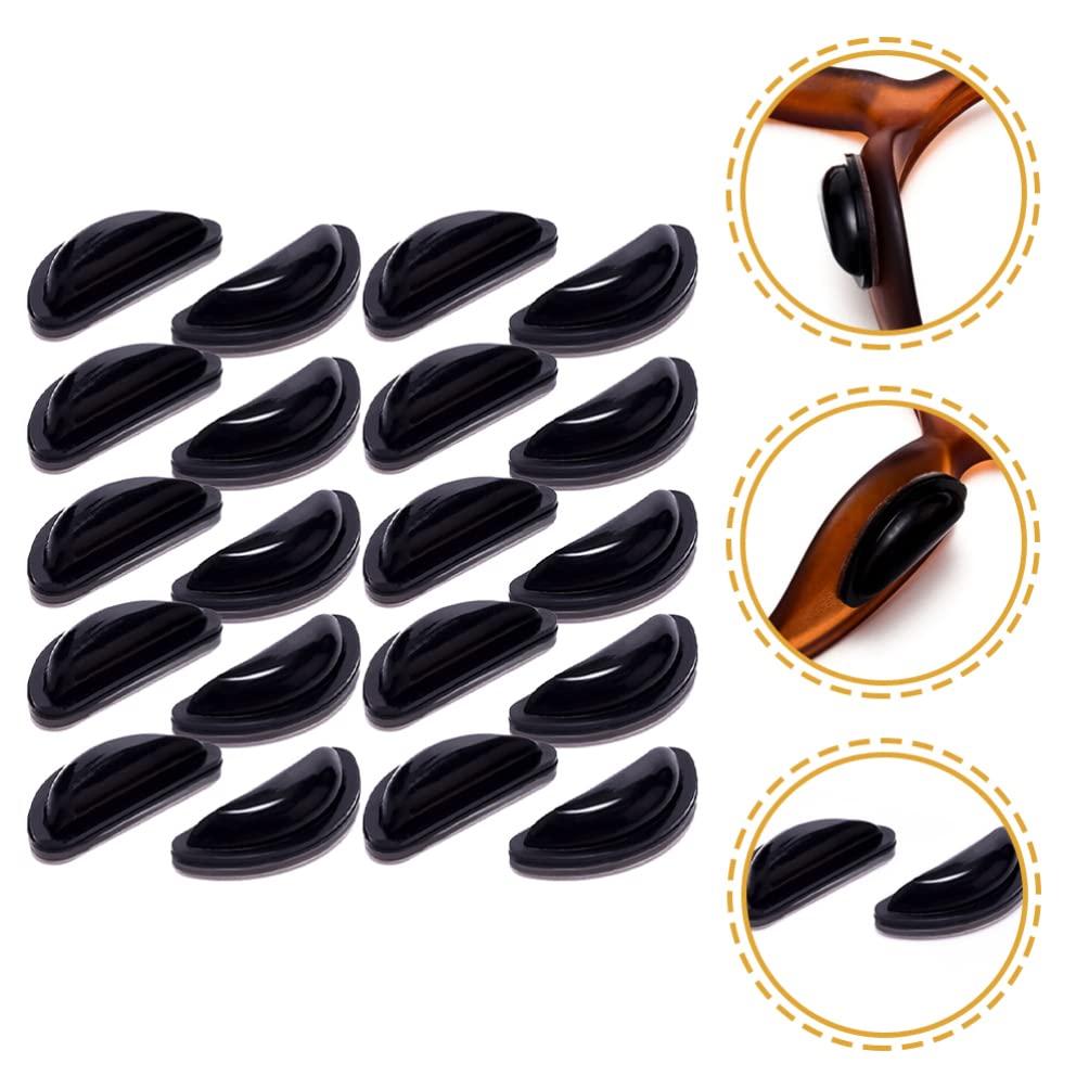 Beavorty Beavorty 10 Pairs Glasses Nose Pads Silicone Nose Pads for Eyeglasses Nose Grip pad Nose Bridge Pads Nose Pads for Glasses Silicone Nose Pads Glasses Sunglasses Replaceable