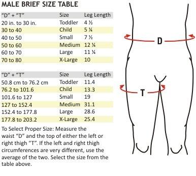 Bio-Concepts, Inc. Redi Fit Brief, Male, Small, Tan