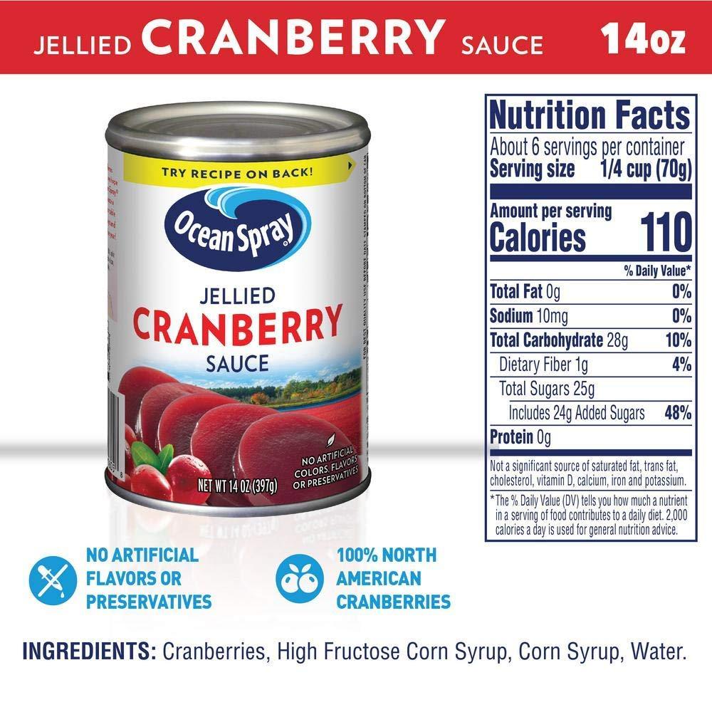 Ocean Spray - Ocean Spray Jellied Cranberry Sauce 14 oz (Pack of 12)