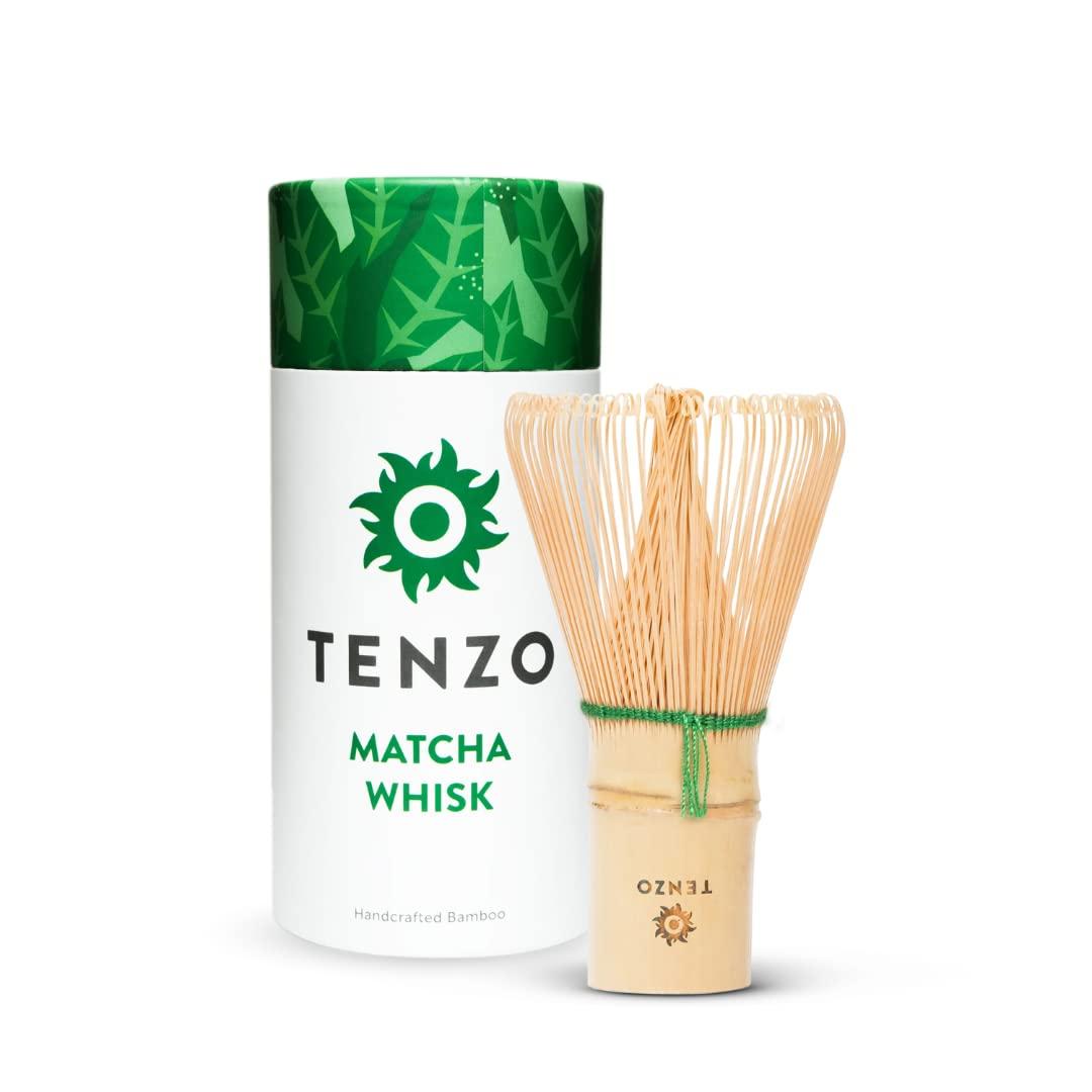 Tenzo Tea Tenzo Matcha Green Tea Powder Original Blend (1.06 Ounce) with 100 Prong Bamboo Whisk