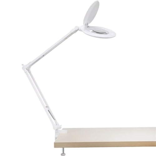 ZHKLWQD ZHKLWQD Lupa De Aumento 10X Plegable De Sobremesa, Con Lupa De Luz Led, para Ancianos, Jvenes, Amplificacin De Mantenimiento De Circuitos Electrnicos