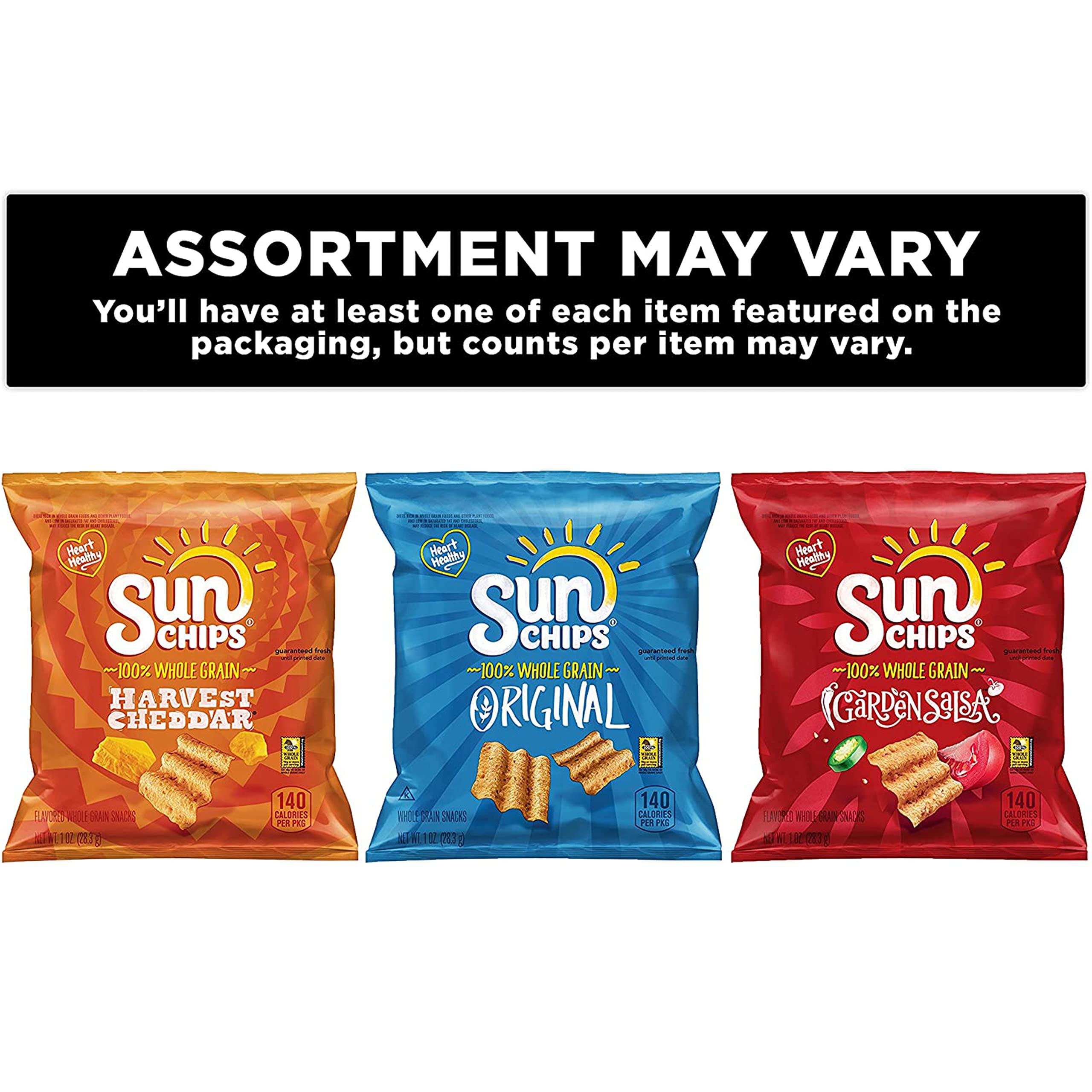 Sun Chips SunChips Multigrain Snacks, Variety Pack, 1 Ounce (Pack of 40)