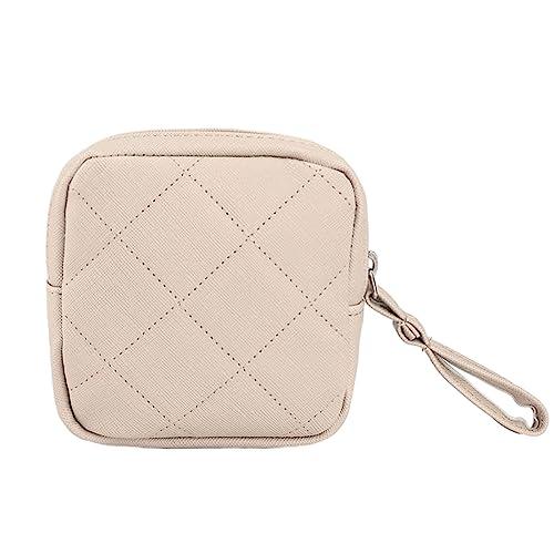 staol staol Storage Bag, Portable Sanitary Pad Bag Reusable Napkin Storage Organizer for Women Pad Pouch Bags Makeup Organizer, Khaki