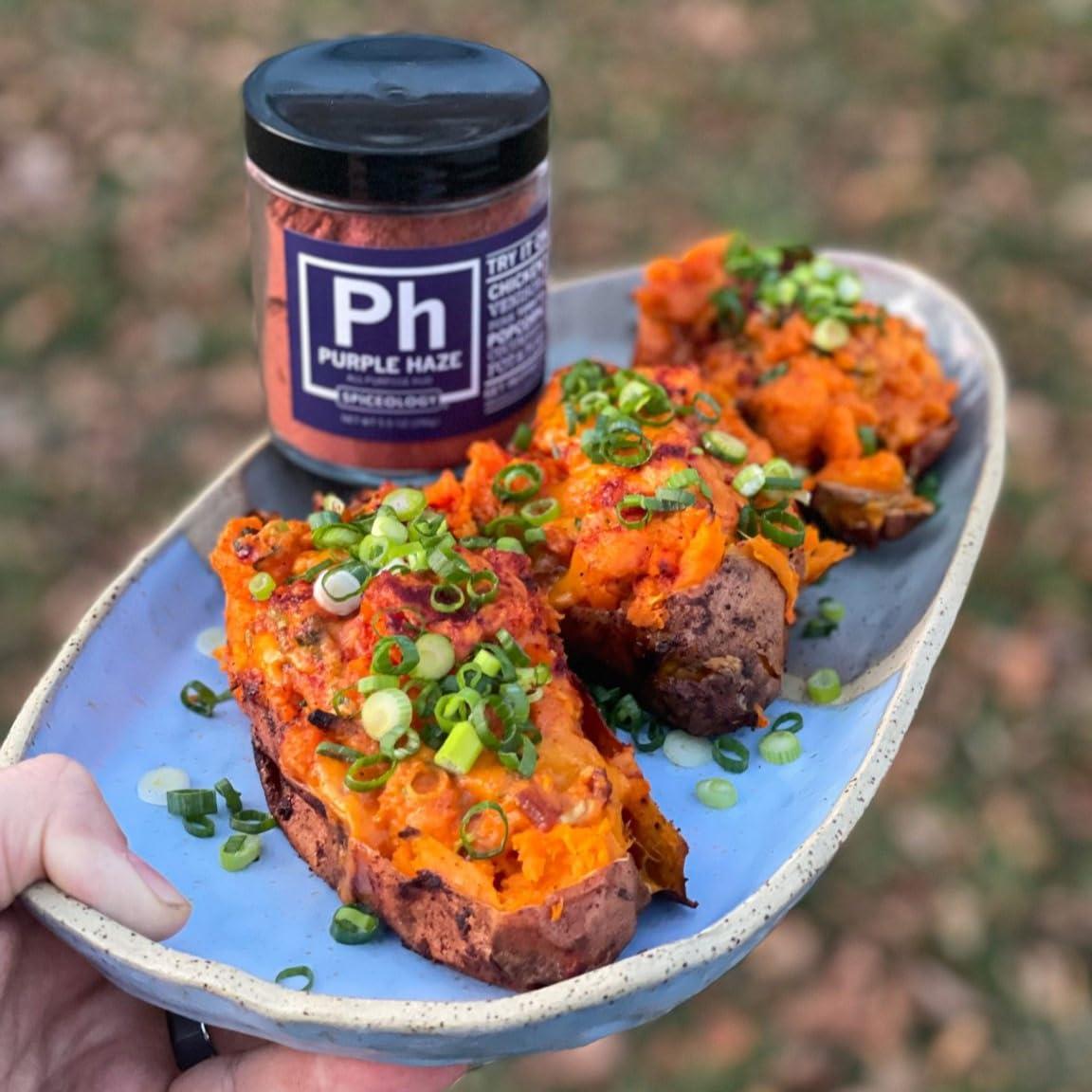 Spiceology Spiceology - Purple Haze All Purpose Rub - Sweet and Herbaceous Seasoning and Spice Blend - Use On: Chicken, Pork, Beef, and Vegetables - 5.5 oz