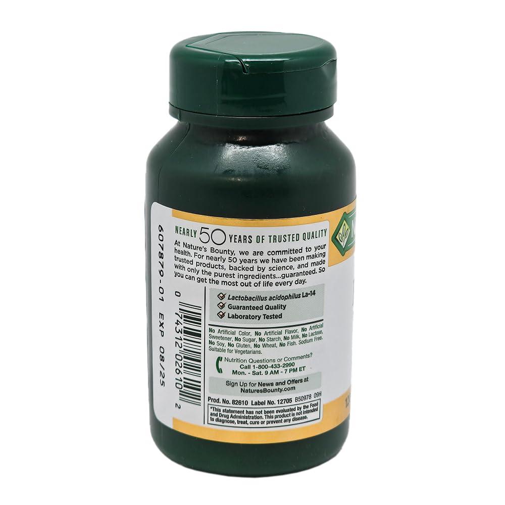 Nature's Bounty Nature's Bounty Probiotic Acidophilus Tablets, 120 Count