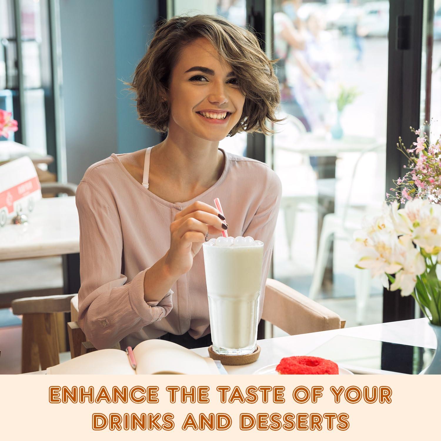 Fanale Fanale Yogurt Popping Boba Pearls, Vegan, Non GMO, Gluten Free, Fat Free, Perfect for Bubble Tea, Smoothies, Ice Cream, Desserts, and Beverages.