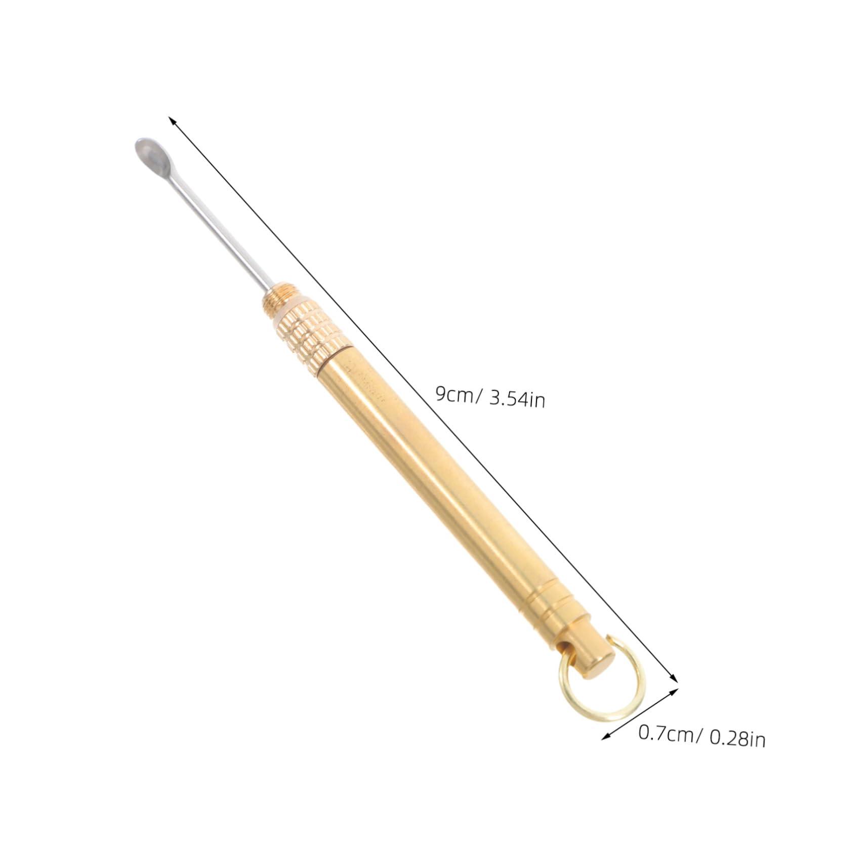 HEALLILY Titanium Alloy Ear Spoon Ear Wax Cleaner Earwax Removable Spoon Digging Ear Spoons Ear Cleaner Ear Wax Removal Tool Ear Wax Picker Ear Pick Spoon Titanium Alloy Earpick