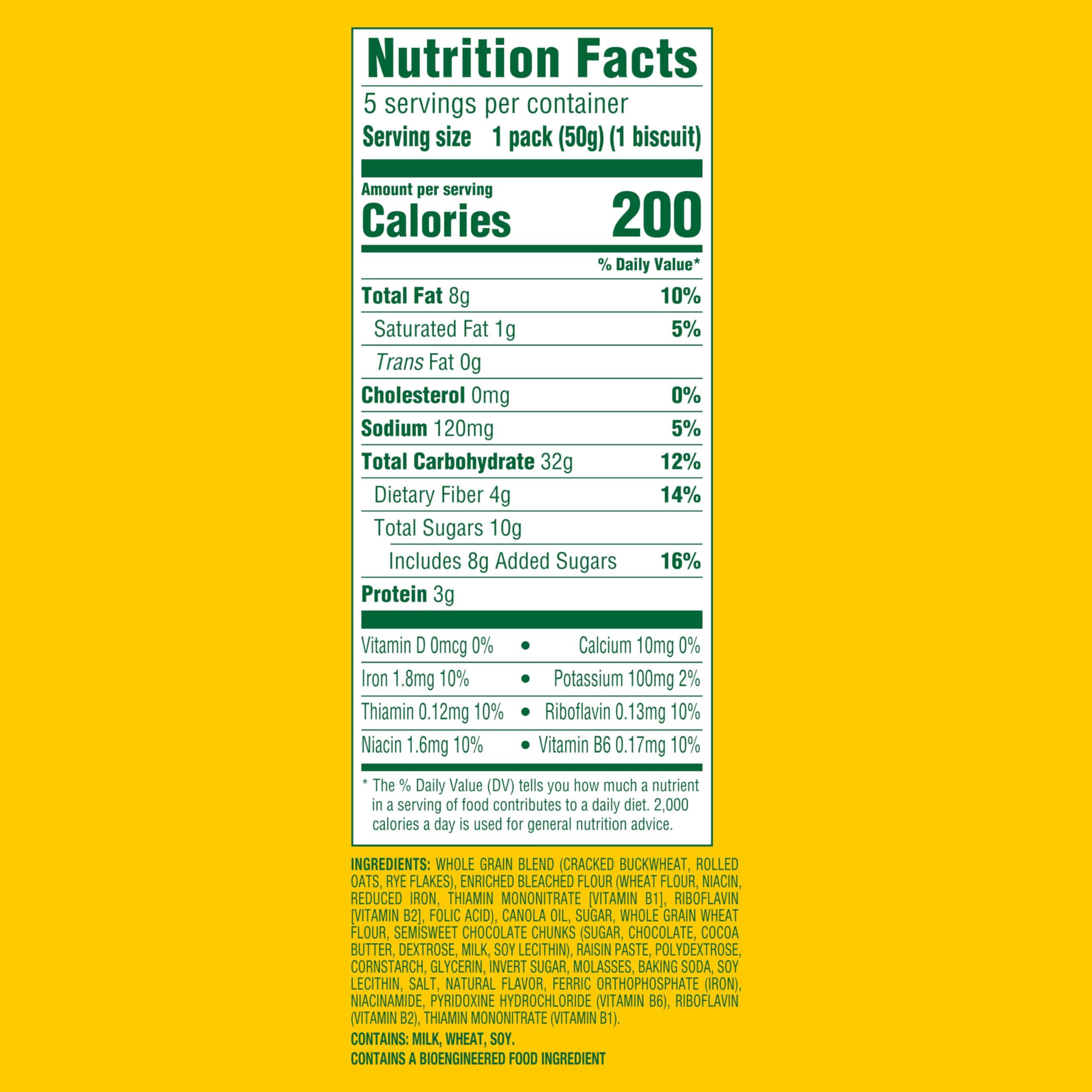 Belvita belVita Soft Baked Oats & Chocolate Breakfast Biscuits, Chewy Breakfast Bars, 6 Boxes of 5 Packs (1 Biscuit Per Pack)