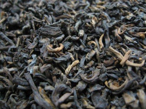 TEAF CHINA PU ERH - black tea - in a Silver Caddy - Ø 76 mm, height 153 mm (100g)
