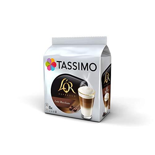 Tassimo Tassimo Coffee Selection - Costa Cappuccino/Americano/Cadbury Hot Chocolate/L'Or Latte Macchiato/Kenco Americano pods - 5 Packs (56 Servings)