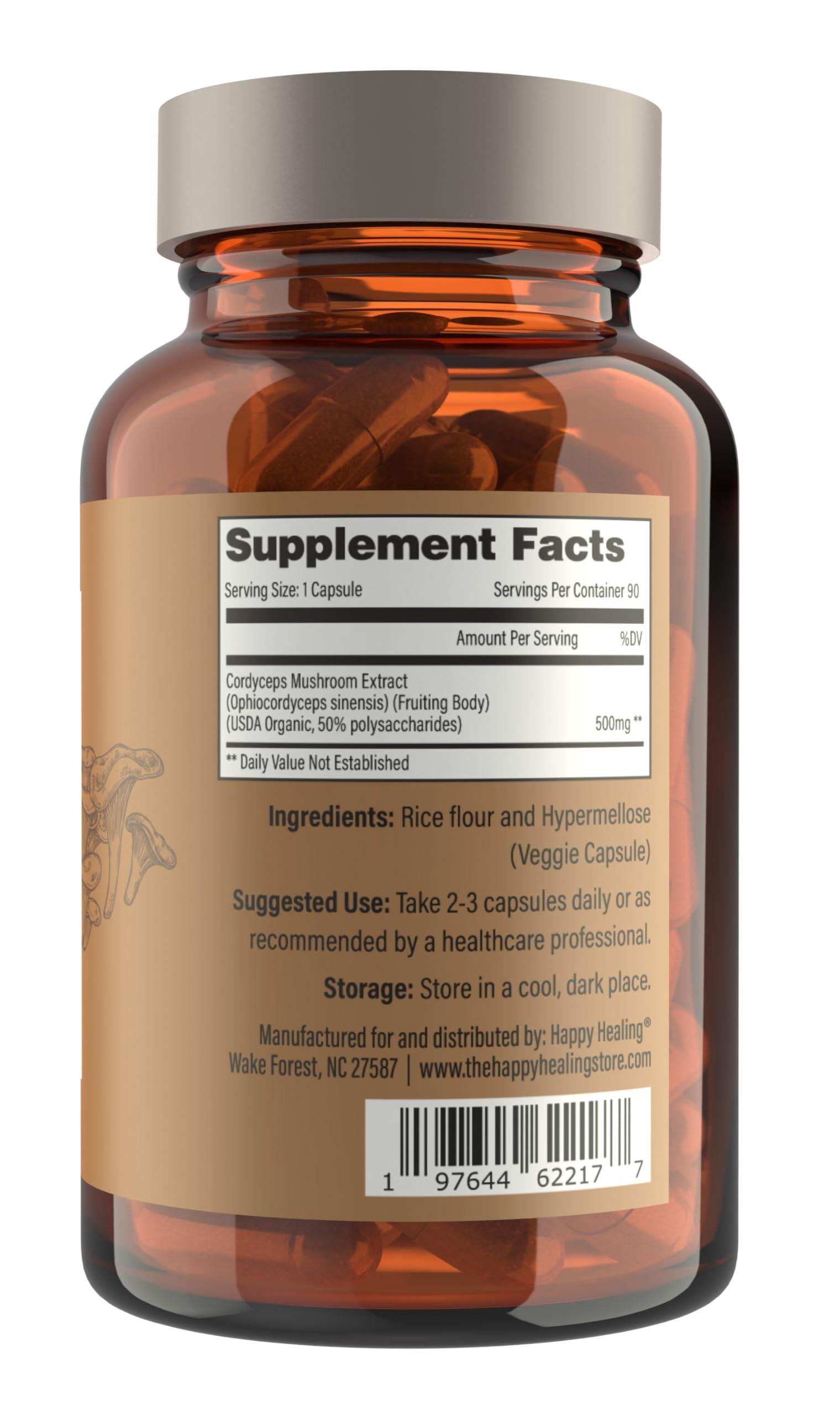 Happy Healing Happy Healing Pure Cordyceps Extract Capsules