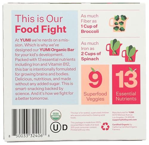 Yumi Yumi Organic Strawberry & Rhubarb Toddler Bars, 3.7 OZ