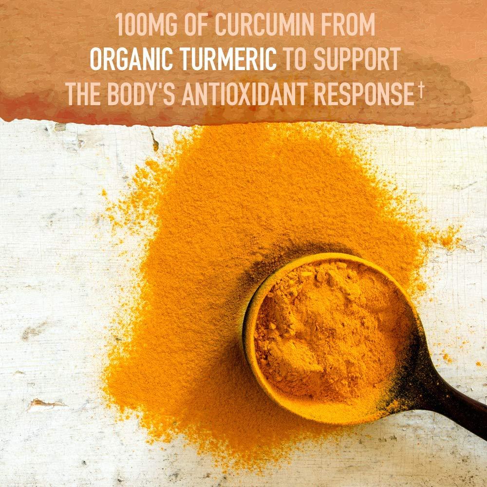 Garden of Life Garden of Life Organics Extra Strength Turmeric Inflammatory Response 120 Tablets-100Mg Curcumin (95% Curcuminoids) Black Pepper, Probiotics, Organic Non-GMO Vegan Gluten Free Herbal Supplement