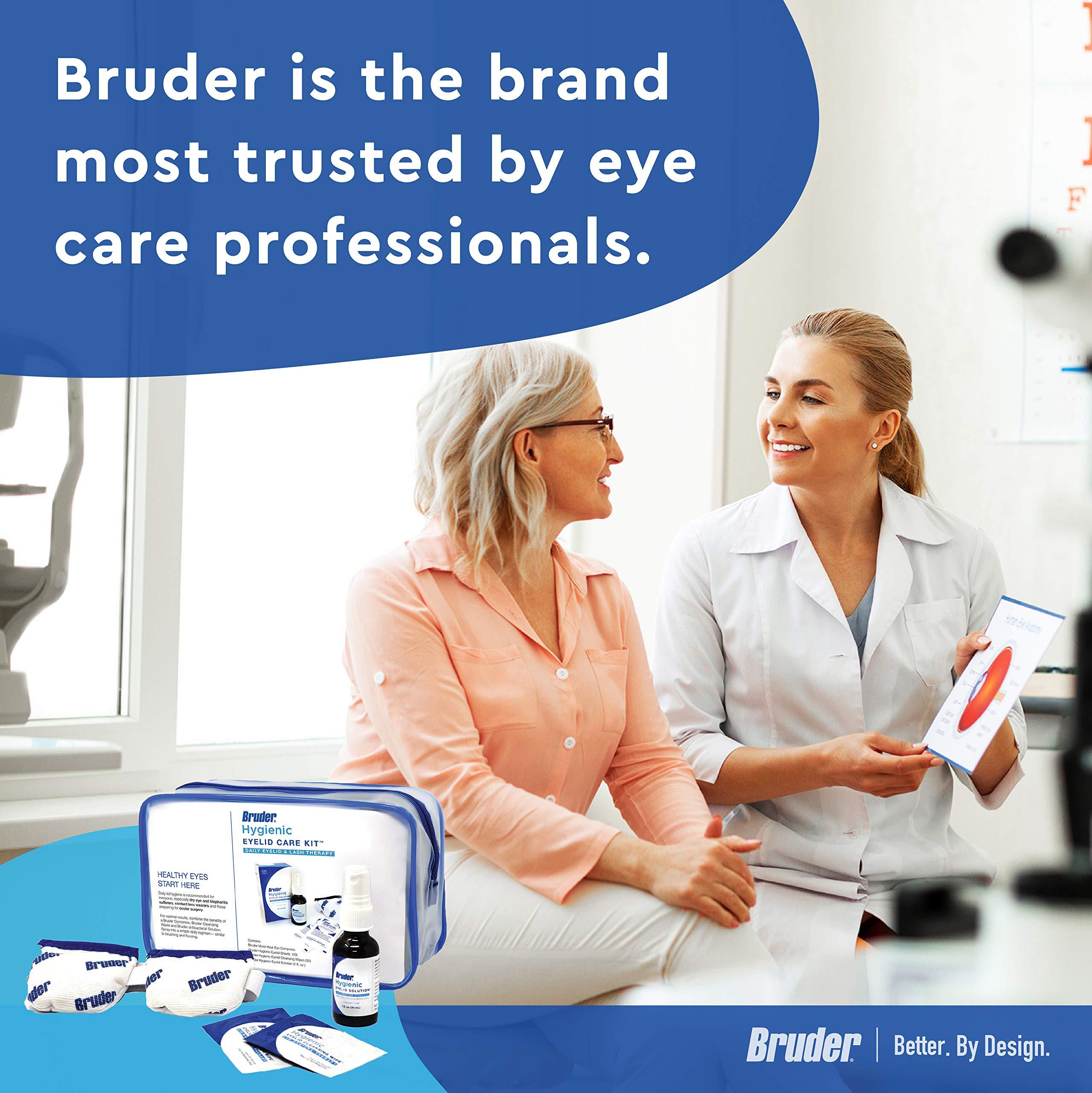 Bruder Bruder Hygienic Eyelid Care Kit l Eye Cleaning Kit l Moist Heat Eye Compress Mask l Eyelid Cleansing Wipe l Eyelid Spray l Sooth Eye Irritation, Dry Eyes, and Gland Dysfunction l Improve Eye Health