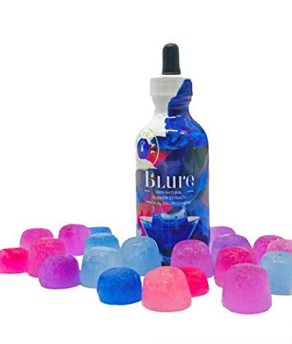 Wild Hibiscus Flowers in syrup B\'lure Flower Extract - 3.4 Fl Oz Bottle (Pack of 6)