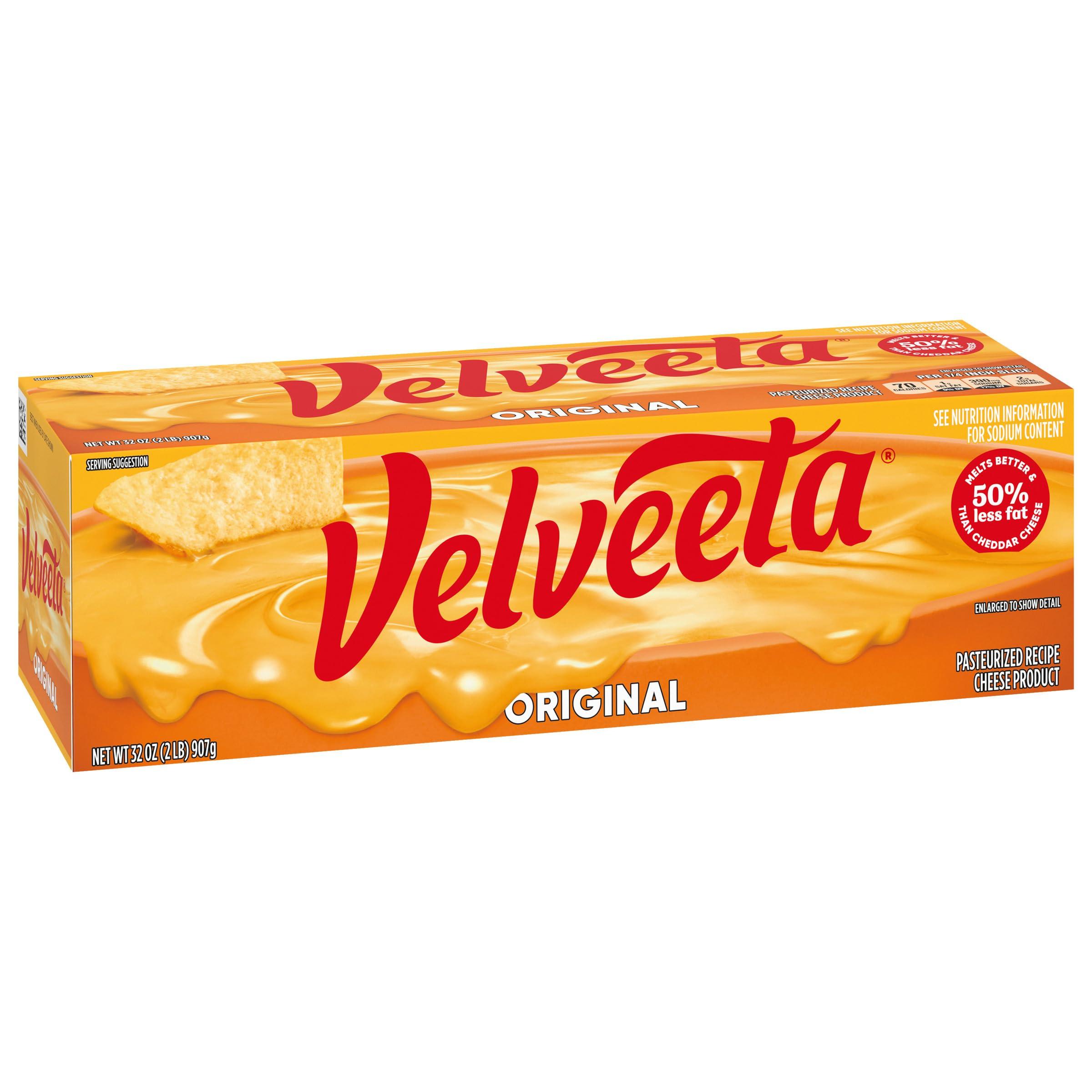 Velveeta Velveeta Original Pasteurized Recipe Cheese Product Classic Size, 32 oz Block
