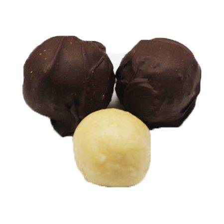 Scott's Cakes Scott's Cakes Dark Chocolate Covered Florida Key Lime Marzipan Truffles in a 8 oz. Mistletoe Box
