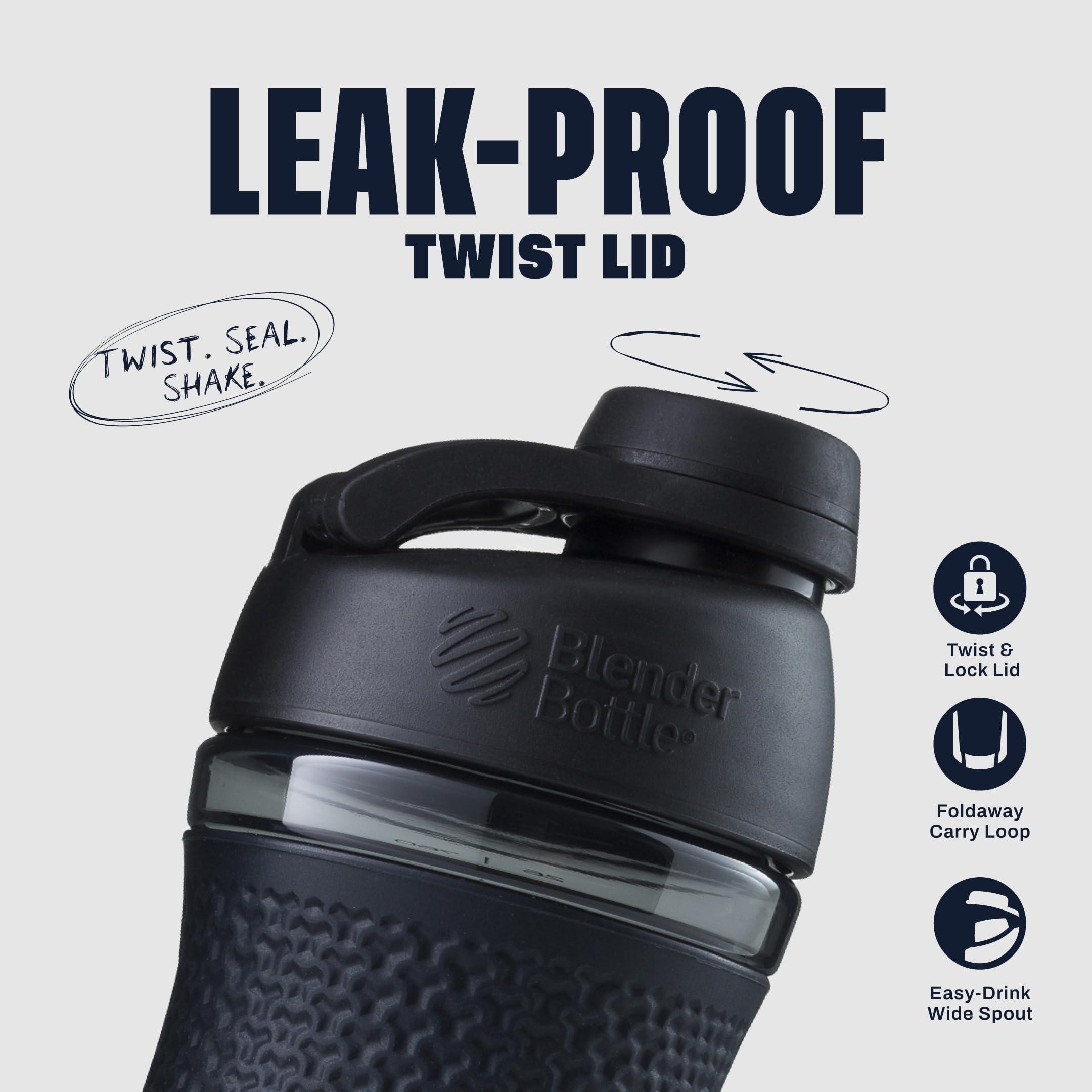 BlenderBottle BlenderBottle SportMixer Shaker Bottle Perfect for Protein Shakes and Pre Workout, 20-Ounce, Teal