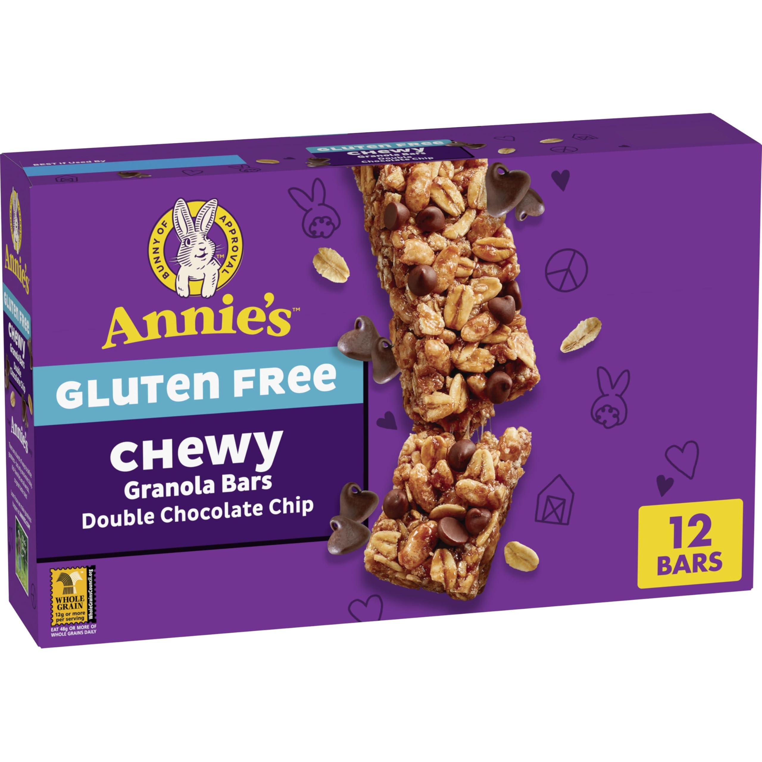 Annies Annie\'s Gluten Free Chewy Granola Bar, Double Chocolate Chip, 11.76 oz, 12 Bars