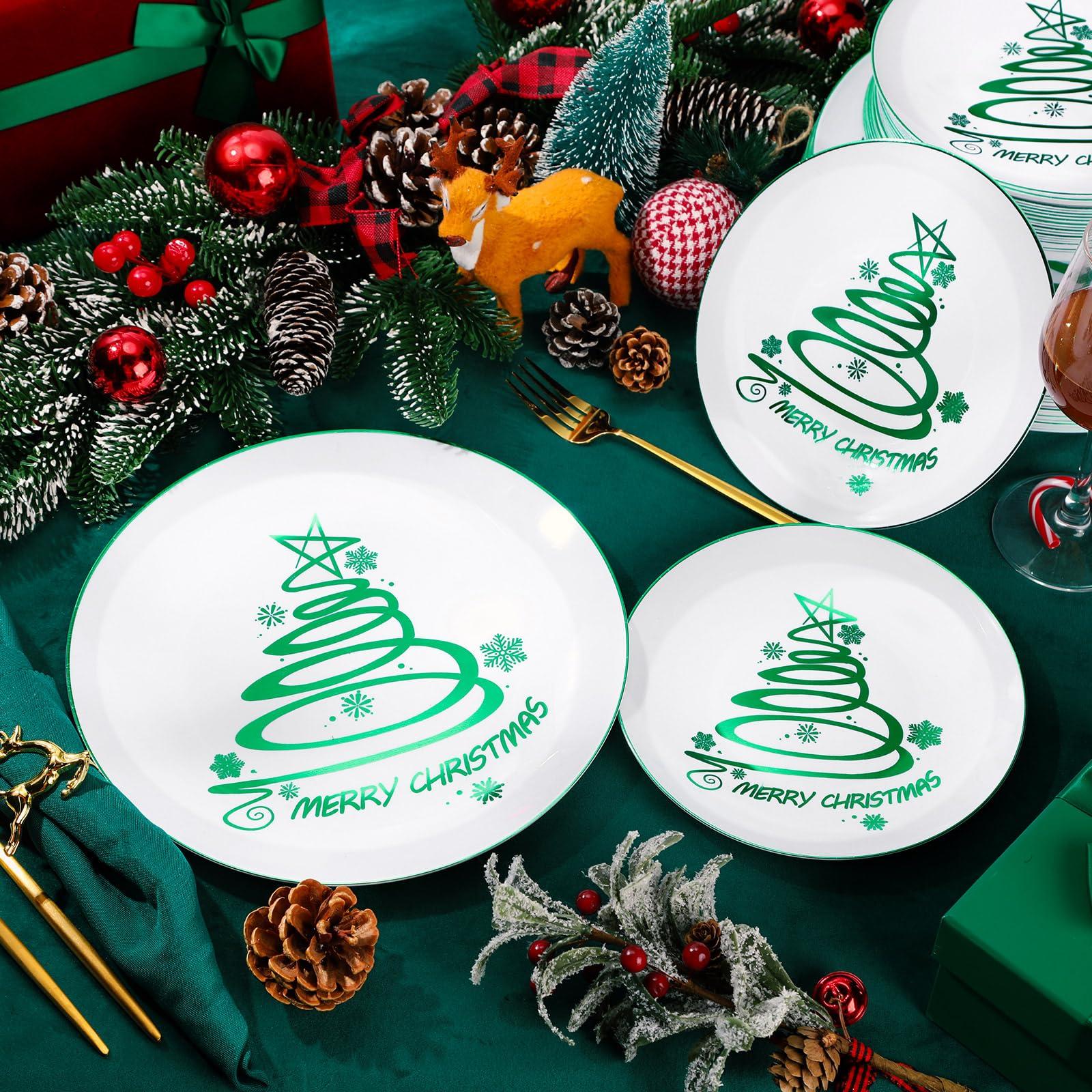 Plastic christmas plate best sale