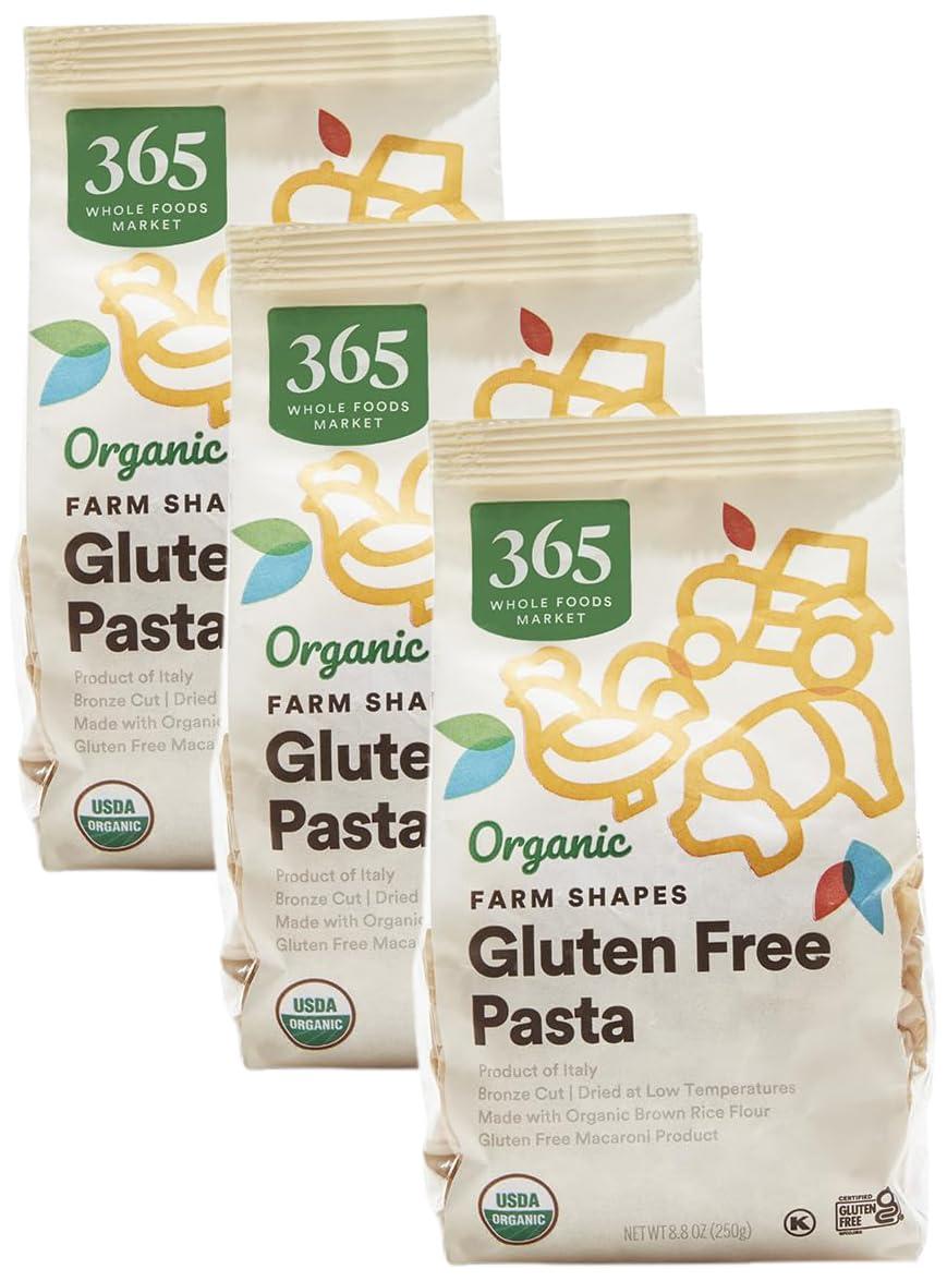 365 by Whole Foods Market 365 by Whole Foods Market, Pasta Farm Animals Tractors Gluten-Free Organic, 8.8 Ounce (Pack of 3)