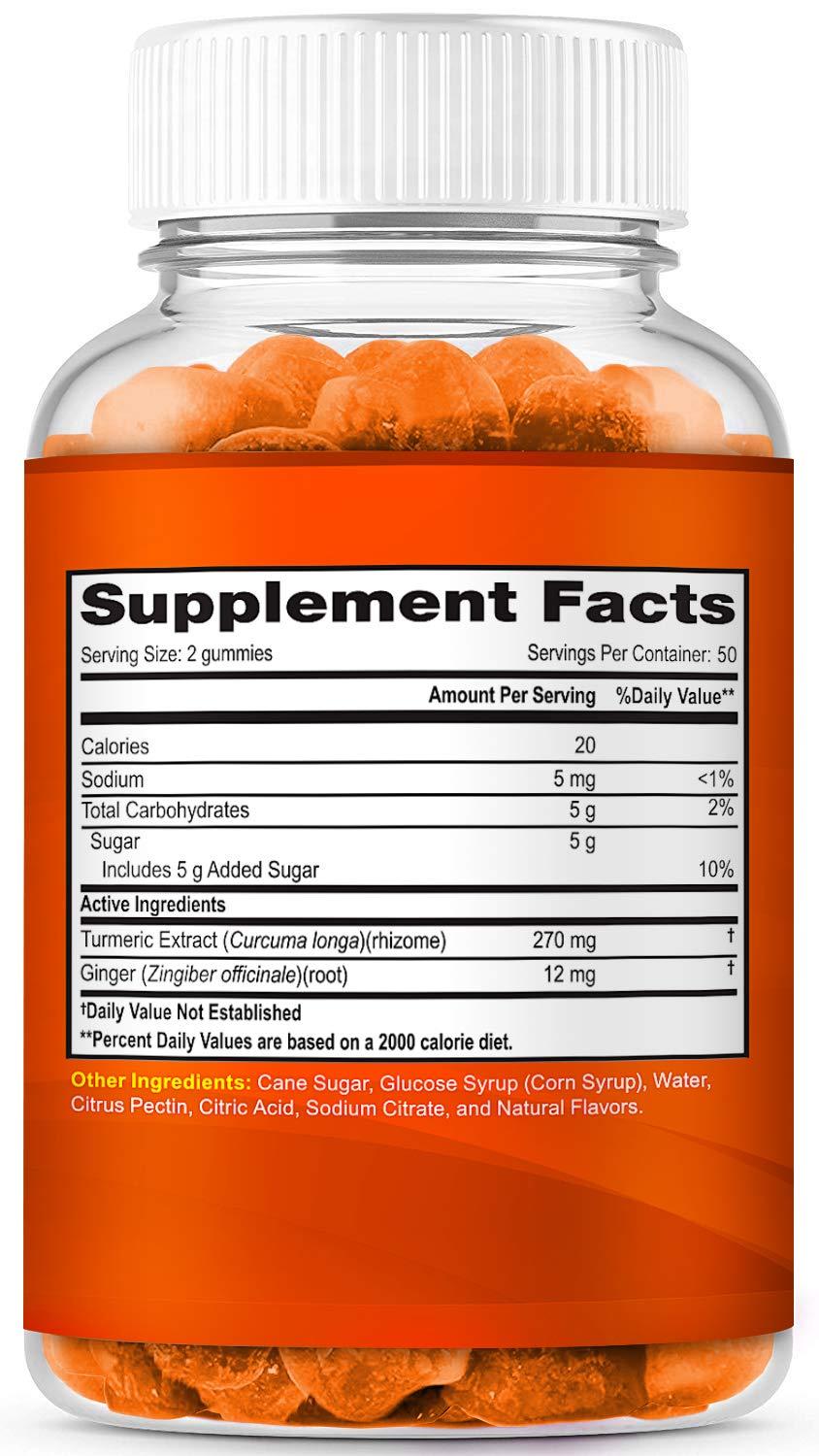 LifeCentric Health Turmeric Gummies for Adults and Kids | Max Strength Turmeric and Ginger Supplement | Vegan Organic Natural Turmeric Curcumin Gummies for Overall Health | Best Turmeric Supplement with Ginger