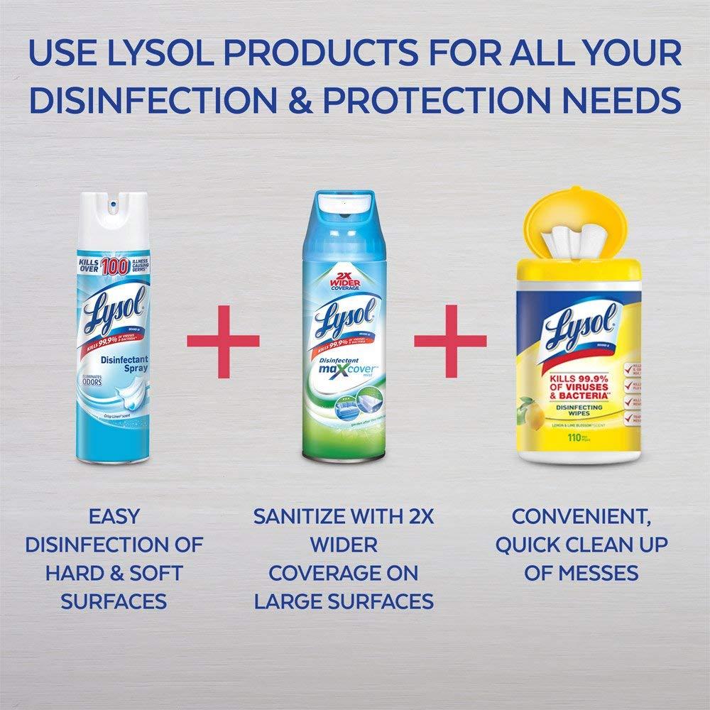Lysol Lysol Disinfectant Spray, Crisp Linen, 19 Ounce (Pack of 12)
