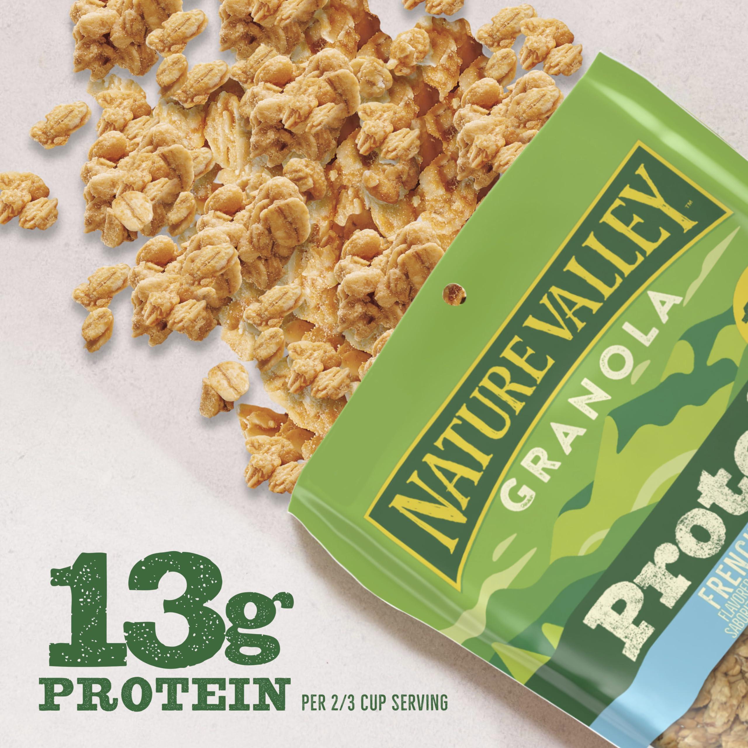 Nature Valley Nature Valley Protein Granola, French Vanilla Flavored, Resealable Bag, 11 oz (Pack of 2)