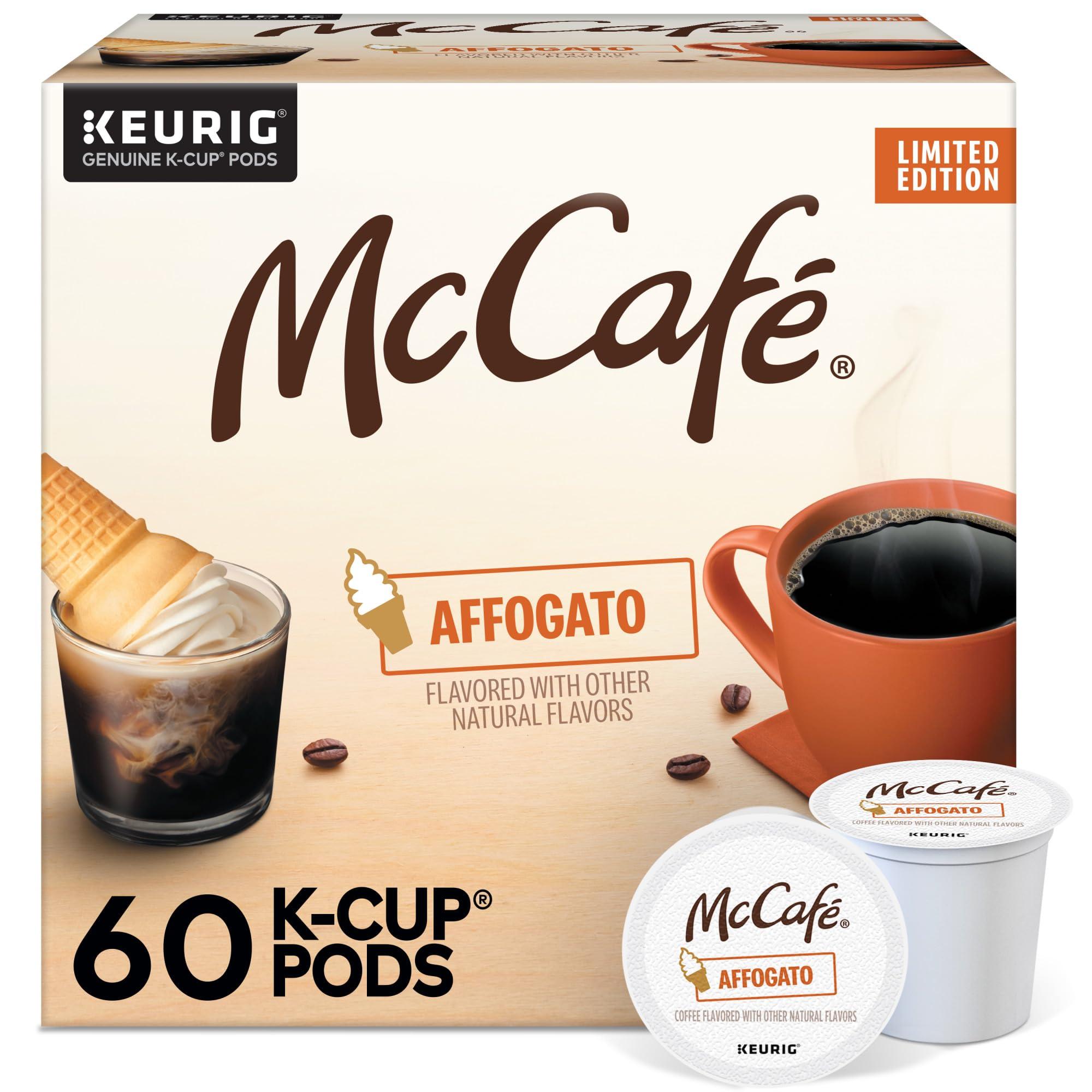 McCafe McCafe Affogato, Single Serve Keurig K-Cup Pods, Flavored Coffee, Limited Edition, 60-Count Box (6 Packs of 10)