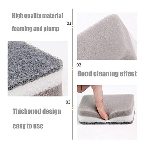 ADILAIDUN Wood Pulp Cotton Rags,Wood Pulp Sponge Block Magic Wipe,Sponge Block Wipe,for Kitchen,Multi-Use Sponge (5pcs)