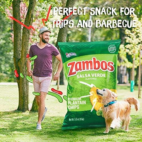 Zambos Zambos Plantain Chips Salsa Verde (Pack of 1)