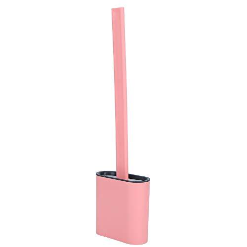 01 Durable Toilet Bowl Cleaner Brush, Toilet Bowl Brush Cleaning Brush Set, for Bathroom Toilet(Pink)