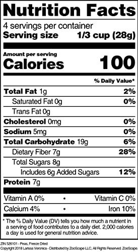 Larissa Veronica Peas, Freeze Dried (4 oz, ZIN: 526101) - 2 Pack