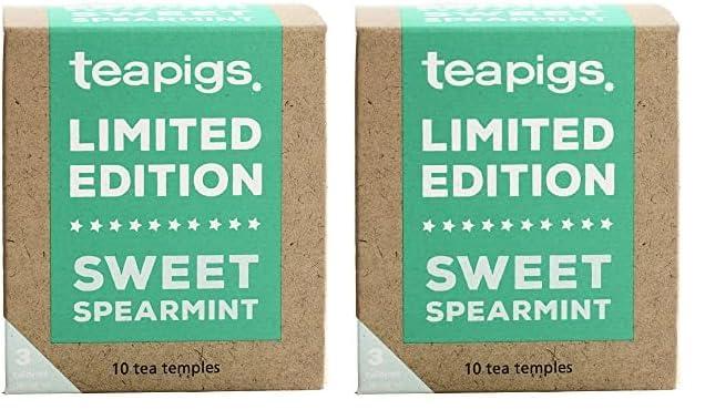 teapigs teapigs Sweet Spearmint Tea Made With Whole Leaves (2 Pack of 10 Tea Bags) Green