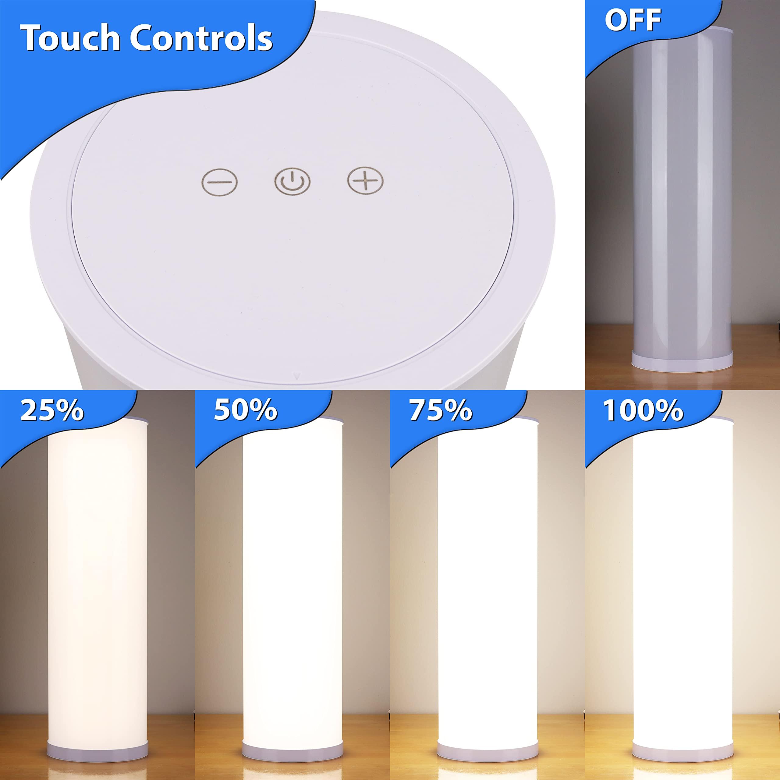 Bright Health Bright Health Light Therapy Lamp, 24in - 10,000 LUX - LED Sun Lamp Mood Light and Sunlight Lamp with 360 Degree Light Therapy to Fight Low Energy and Sunlight Deprivation, White