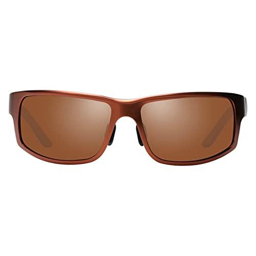 willochra willochra Full lens Polarized Reading Sunglasses for Men Driving Running Sports Cycling Reader Aluminum Magnesium Style Unise (brown, 350 magnification)