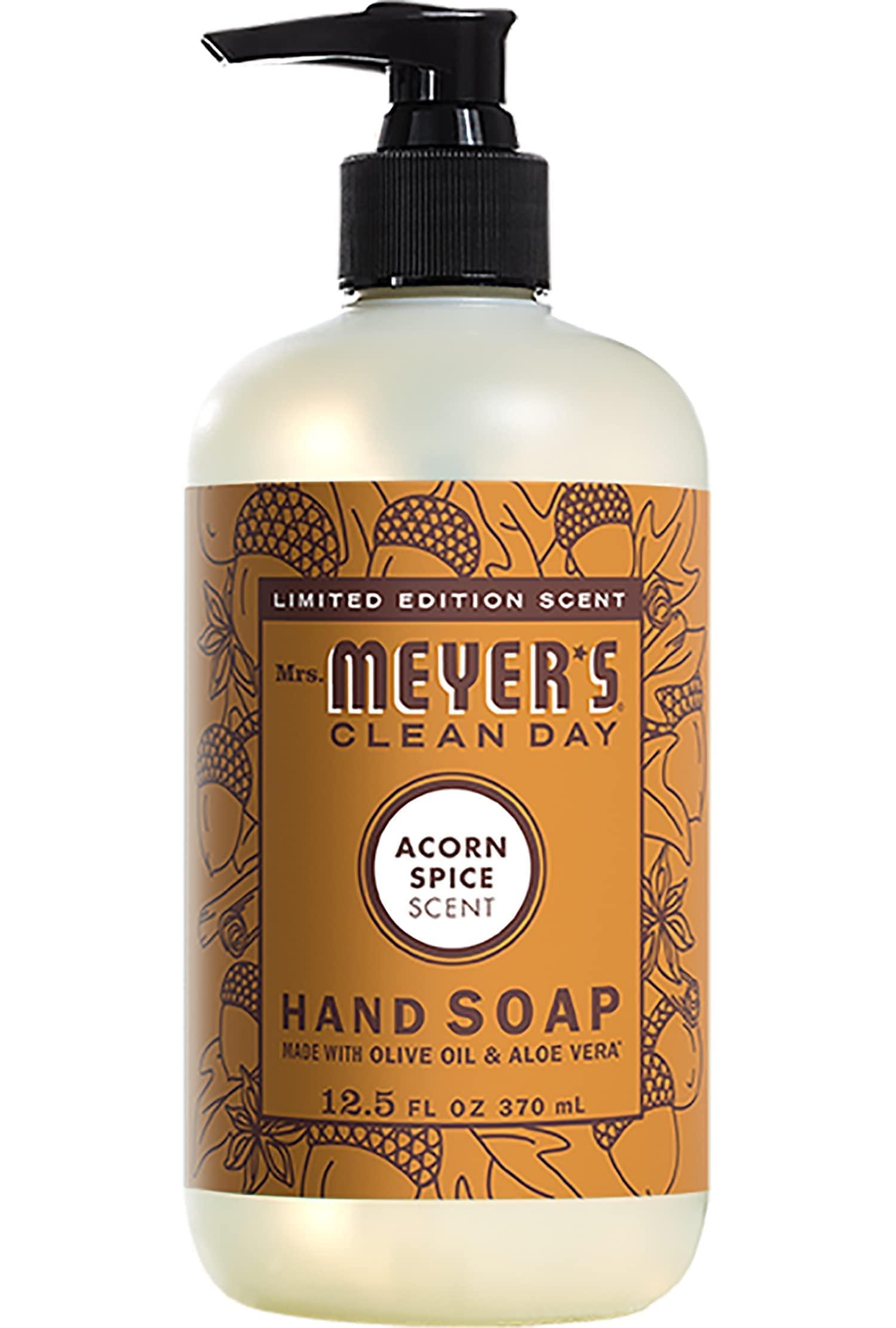 MRS. MEYER\'S CLEAN DAY Mrs. Meyer\'s Acorn Spice Kitchen Set Variation, Includes, 1 Hand Soap, 1 Dish Soap, and 1 Multi Surface Cleaner 3 ct.