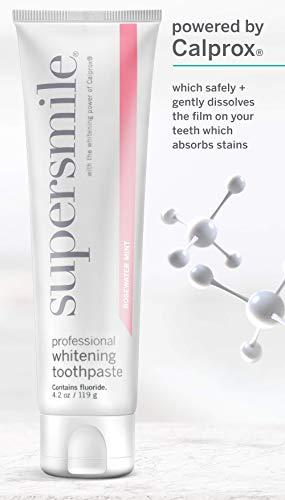 Supersmile Supersmile Professional Whitening Toothpaste with Fluoride - Powerful Whitening without Sensitivity - Safe and Effective on Dental Restorations (Rosewater Mint 4.2 Oz)