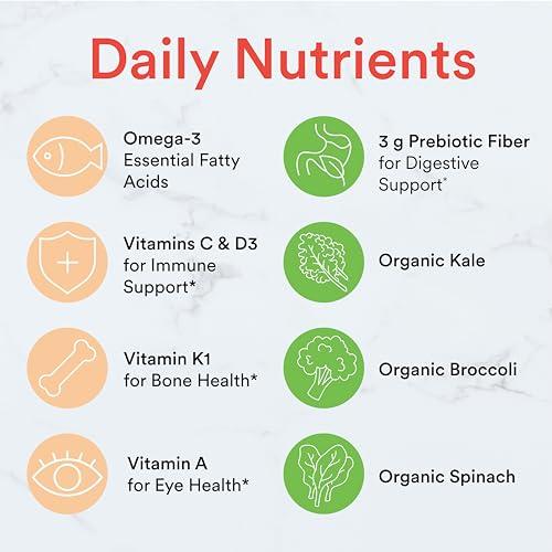 SmartyPants SmartyPants Kids Multivitamin + Fiber & Veggie Bundle: Omega 3 Fish Oil, Prebiotic Fiber, Gluten-Free, Three Fruit & Mixed Berry Flavors, Multi & Omegas (120 Count) + Fiber & Veggies (60 Count)