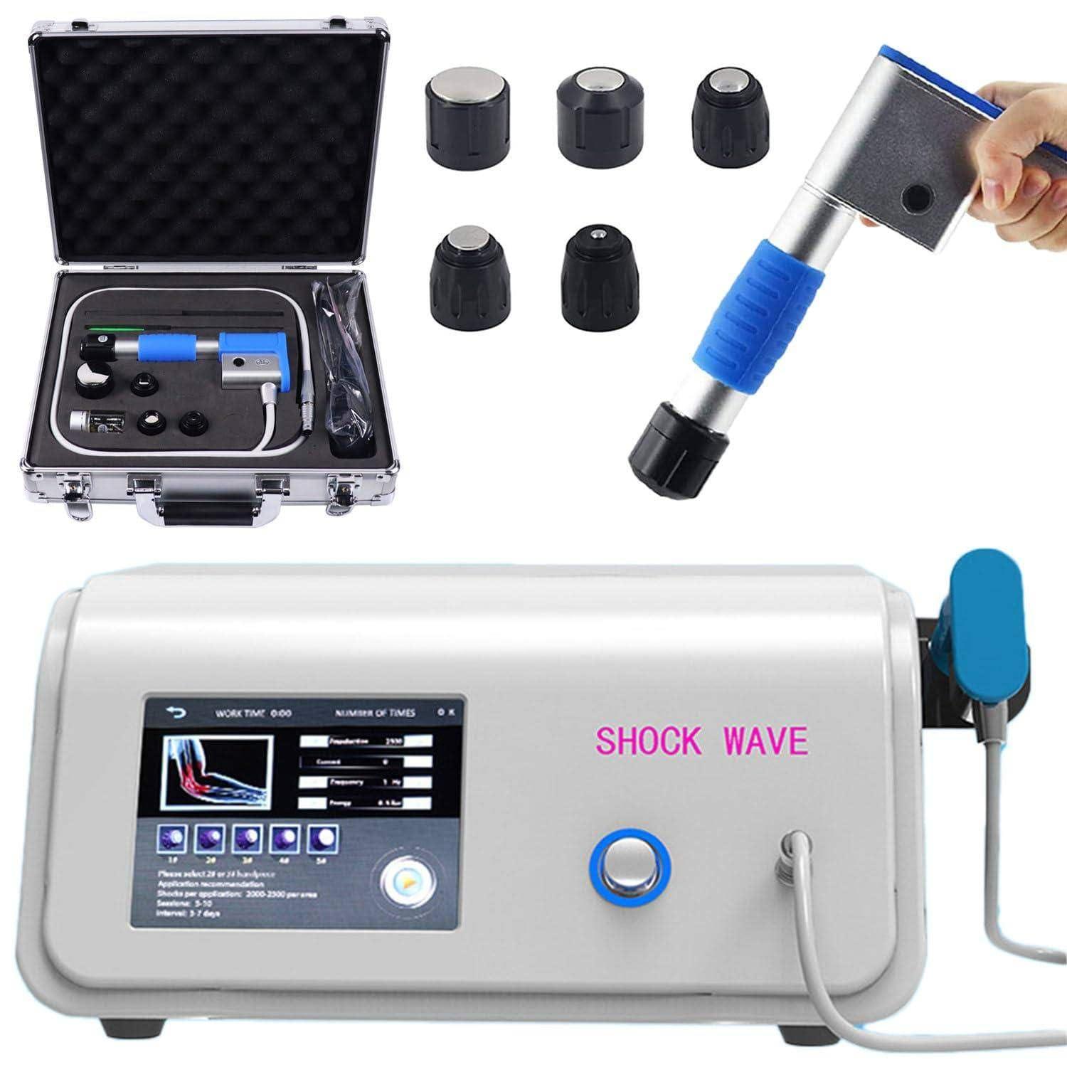 HTIANMM ED Therapy Machine,Extracorporeal Shock Wave Therapy Machine,Electromagnetic Shock Wave for Joint and Muscle Pain Relief,Painless,Non-Invasive,No Side Effects