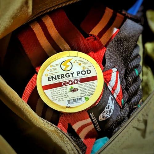 Energy Pods Coffee Energy Pod, Snack & Meal Replacement Cup, Sugar-Free, Gluten-Free, Keto, Vegetarian, 10g Whey Protein, Made with Fresh Roasted Guatemalan Beans (Pack of 8)