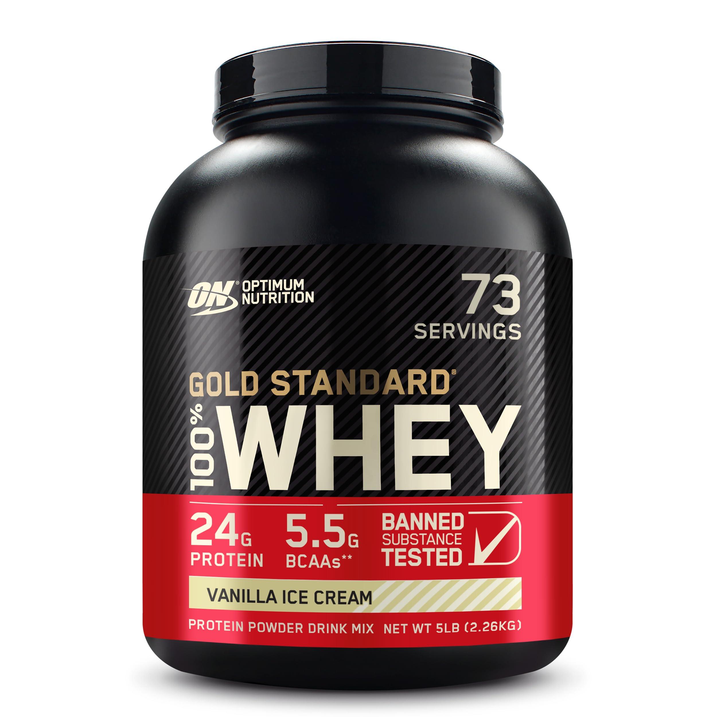 Optimum Nutrition Optimum Nutrition Gold Standard Whey Vanilla Ice Cream - 5 lbs